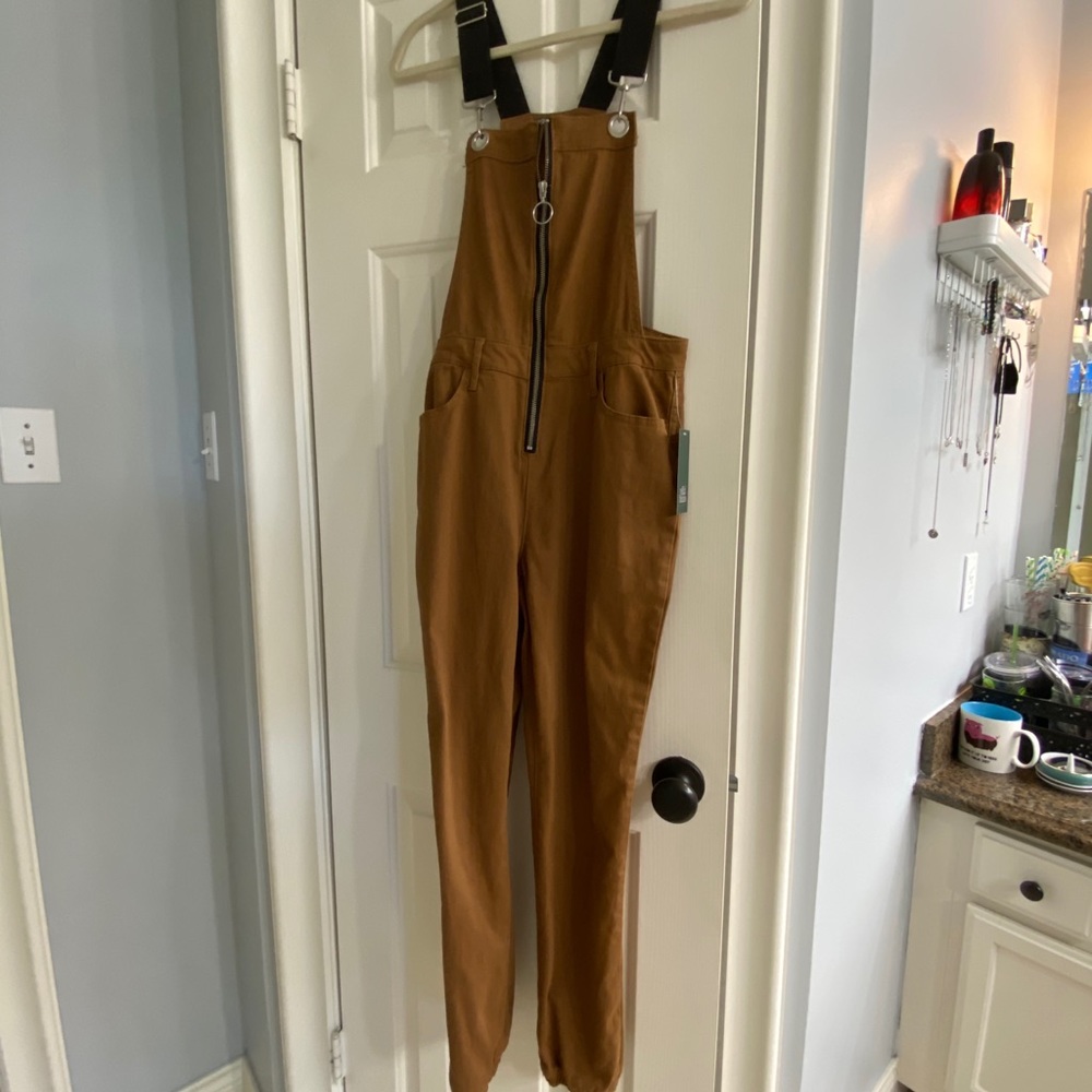 Brown overalls